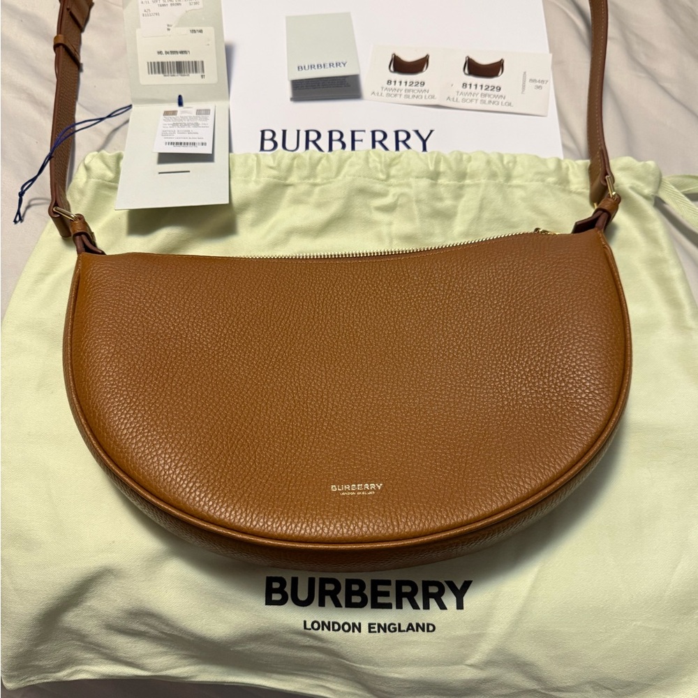 Burberry Tawny Brown Soft Sling Bag